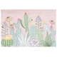 preview thumbnail 8 of 6, SAFAVIEH Door and Kitchen Mat Machine Washable Slip Resistant Fayza Rug 3' x 5' - Pink/Green - Rectangle