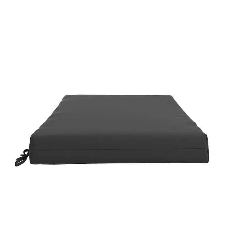 California Umbrella Outdoor Chair Pad Set of 2, 18" x 18", 2.5" Thick, Solstice Olefin Fabric