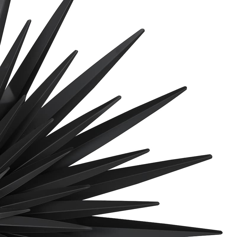 Metal Sunburst Large Layered 3D Home Wall Decor - Black - Roche River Decor