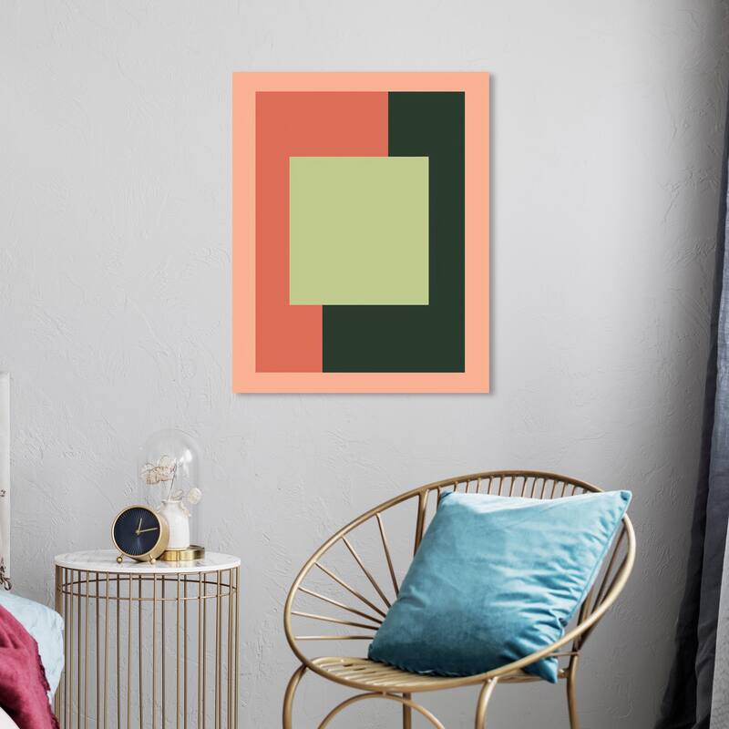 Wynwood Studio Canvas Abstract Tennis Yard Green and Light Green Modern & Contemporary Wall Art Canvas Print - 20 x 24