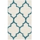 preview thumbnail 3 of 13, SAFAVIEH Kids Shag Mirca Nursery Playroom 2-inch Thick Rug 3' x 5' - Ivory/Blue - Rectangle