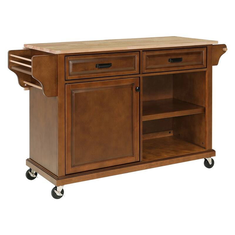 Kitchen Island Cart/Utility Storage Trolley with Storage Drawers