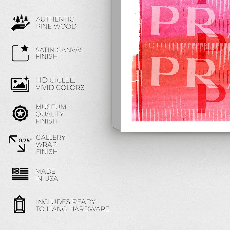 Wynwood Studio Prints Fashion and Glam Sugar Pop Purple and Magenta Glam Wall Art Canvas Print