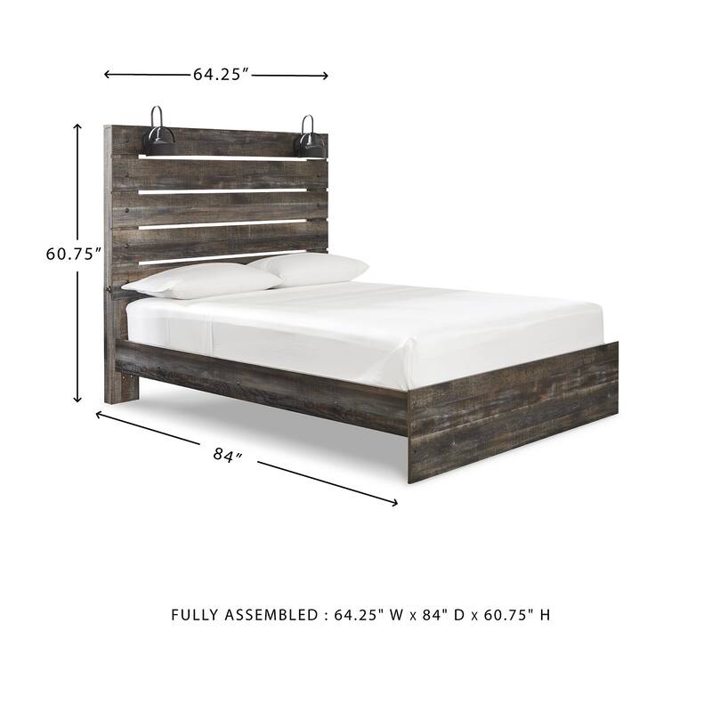 Drystan Rustic Panel Bed