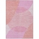 preview thumbnail 22 of 47, Machine Washable Indoor/ Outdoor Abstract Stripe Chantille Rug