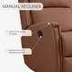 preview thumbnail 32 of 52, Jerome Swivel Glider Recliner Nursery Chair Manual Push Back Recliner