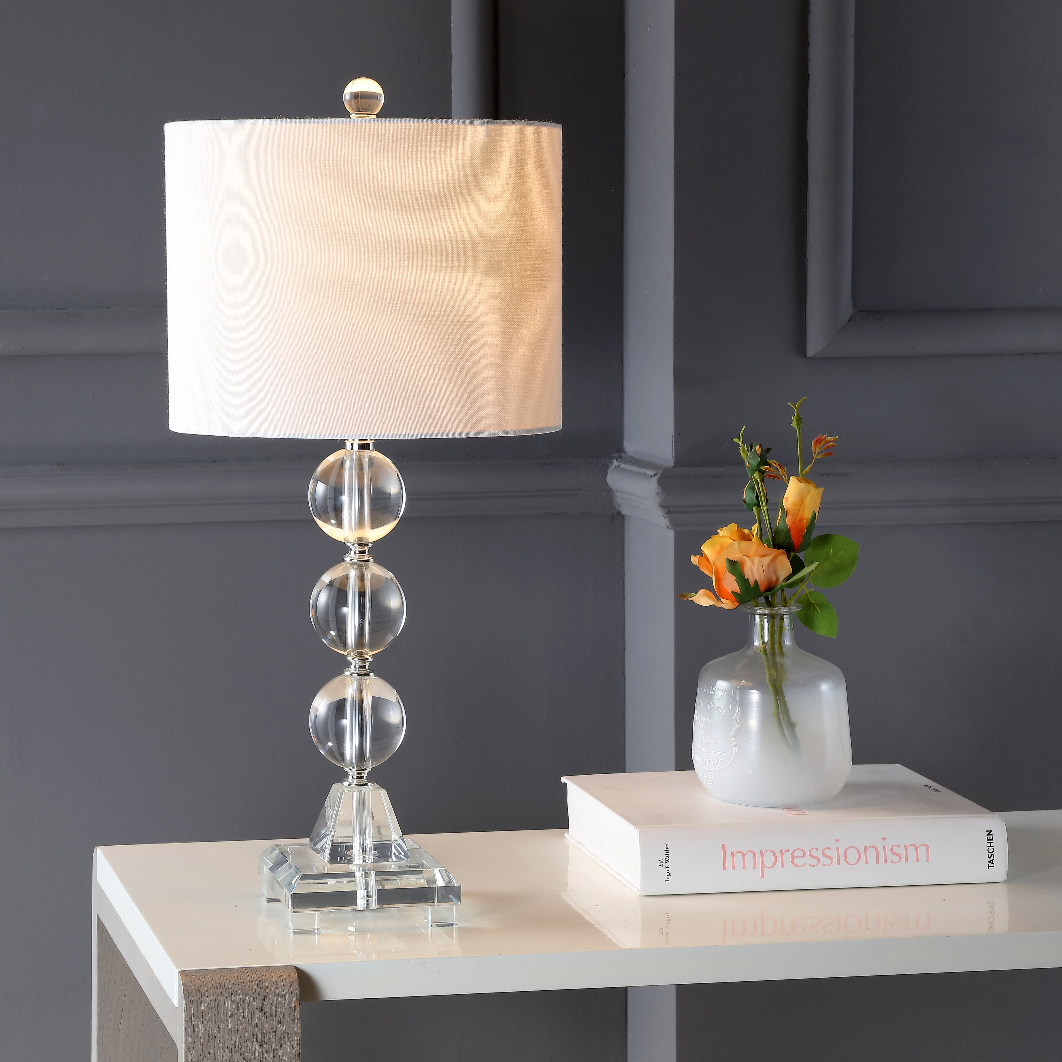 SAFAVIEH Lighting Lizette 24-inch Crystal Table Lamp (Set of 2) - 11"x11"x23.5" - 11Wx11Dx24H