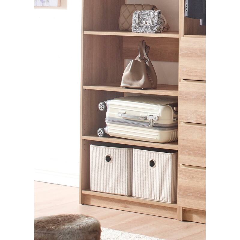 Prosper Oak Freestanding Walk in Wood Closet System
