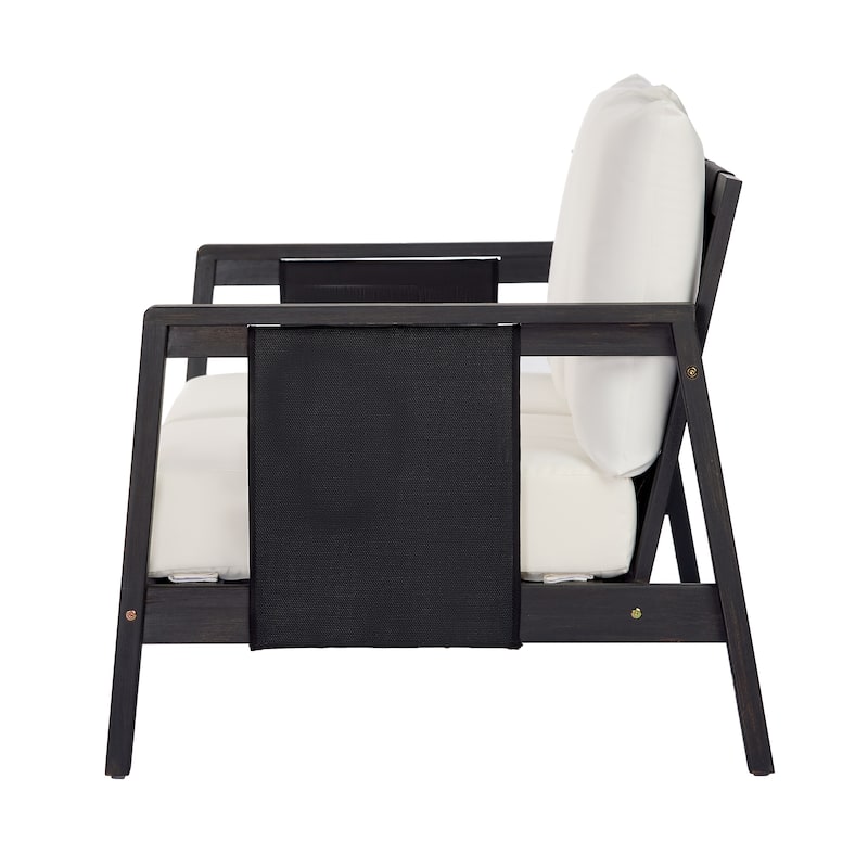 Christopher Knight Home - Nancy 2-Piece Outdoor Acacia Wood Loveseat and Coffee Table Seating Set