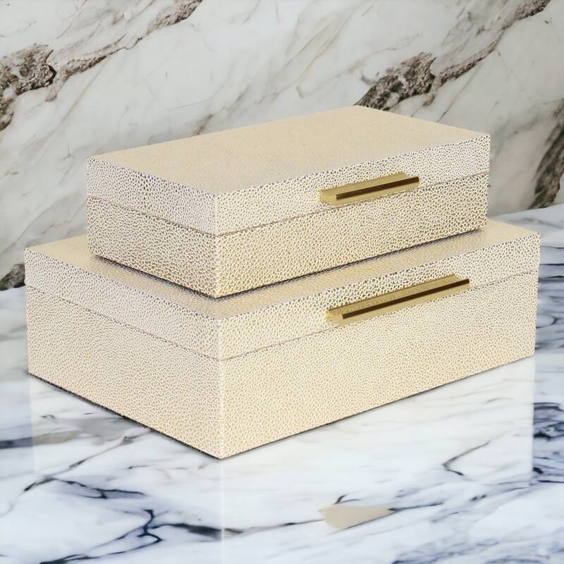 Lusan Black Vinyl Decorative Box Set