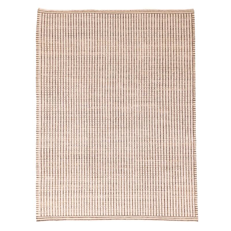 ECARPETGALLERY Hand-knotted Pak Finest Marrakesh Ivory Wool Rug - 8'1 x 10'2