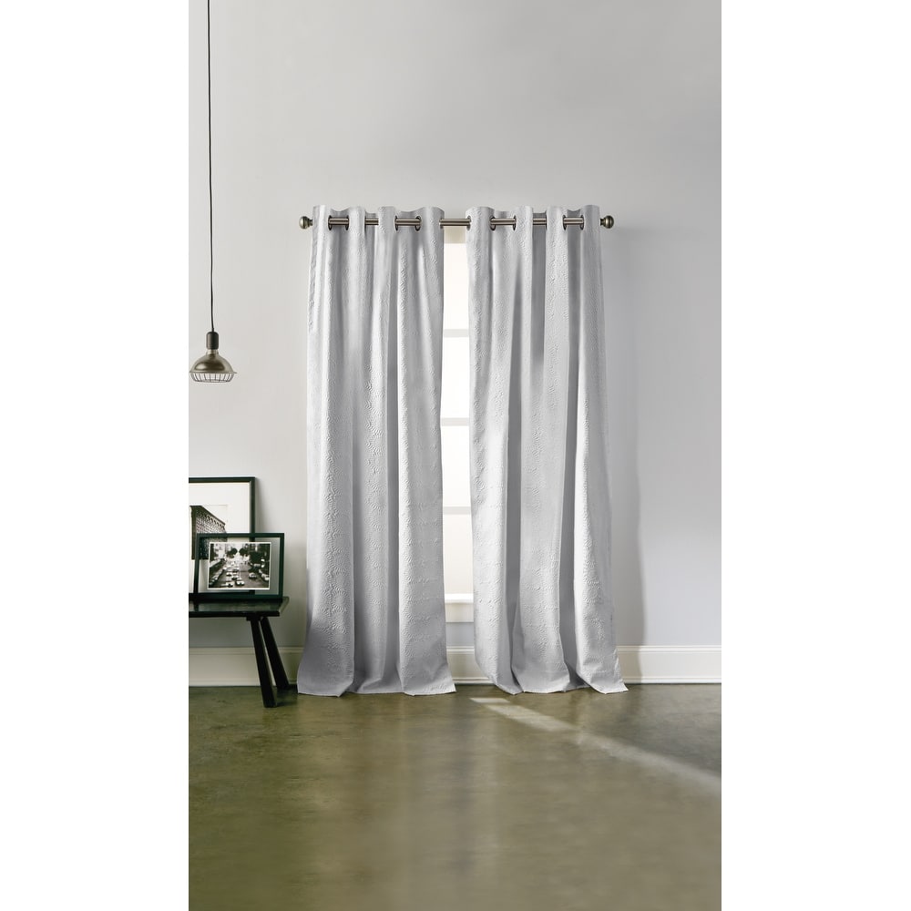 DKNY Chrysanthemum Floral Single Curtain Panel