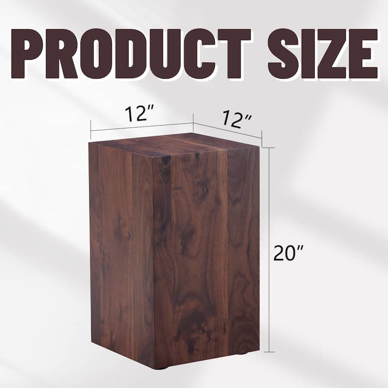 12x12x20" Wood Grain MDF Coffee Table - Luxurious Design, Perfect Living Room Accent, Fashion Texture Design Coffee Table