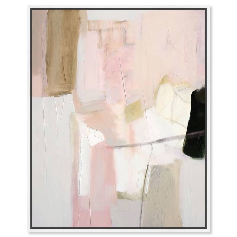 Pistachio Pink II Canvas by Art Remedy - 36" x 45" - White