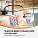 preview thumbnail 3 of 5, Basketball Double Spring Solid Rim, 18" Steel Basketball Rim for Indoor and Outdoor Black