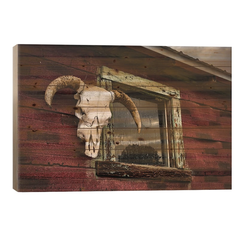 Hanging Around Print On Wood by Christopher Thomas - Multi-Color - 26x40x1.5