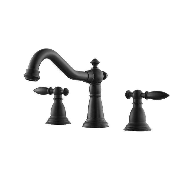 Miseno 113123-BAF Corella 1.2 GPM Widespread Bathroom Faucet - Matte Black