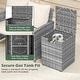 preview thumbnail 11 of 34, Costway Propane Tank Cover Table,16 Inch Square PE Rattan Gas Tank - See Details