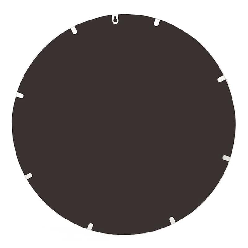 Metal Frame Round Accent Wall Mirror Silver - 24"x24"