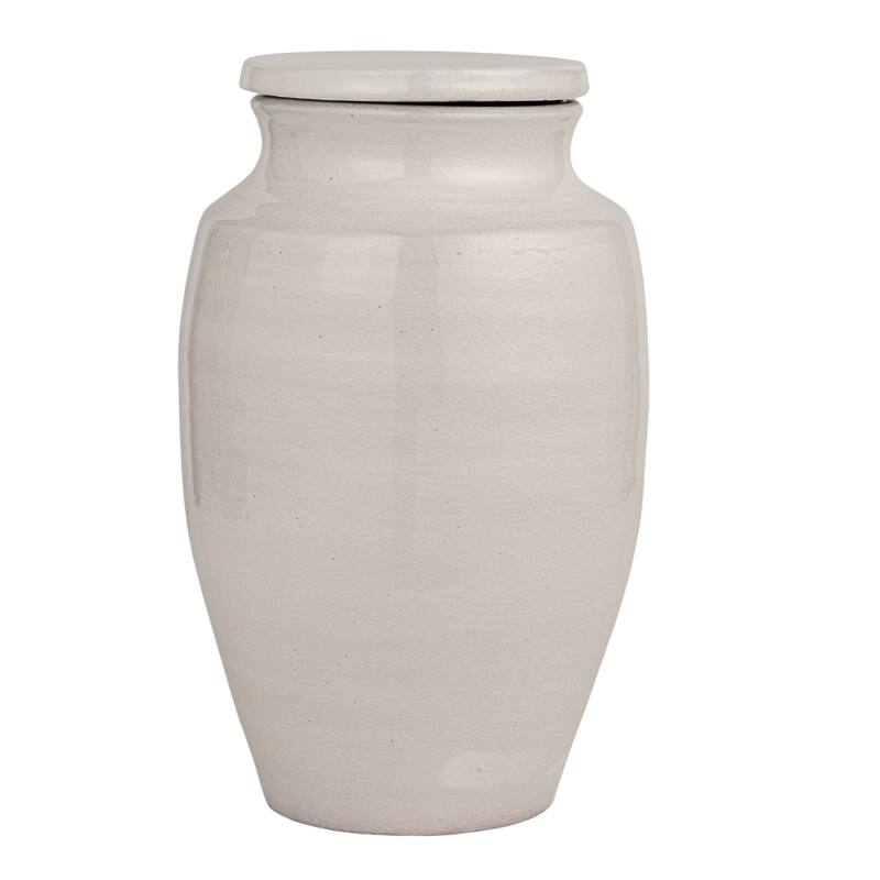 Terracotta Cachepot with Cover Lid