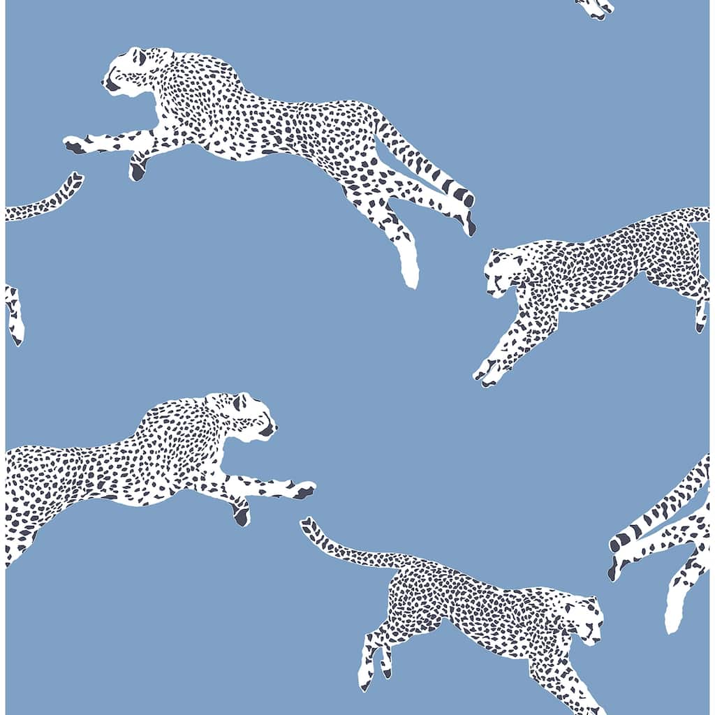 Scalamandre Cloud Nine Leaping Cheetah Peel & Stick Wallpaper