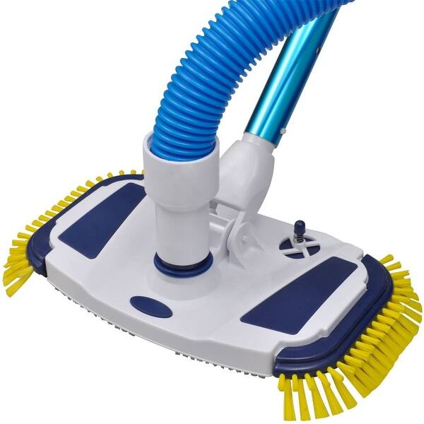Shop Vidaxl Pool Cleaning Tool Vacuum With Telescopic Pole And Hose Blue Overstock 18964538