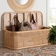 preview thumbnail 10 of 10, Ishana Bohemian Natural Rattan Storage Bench