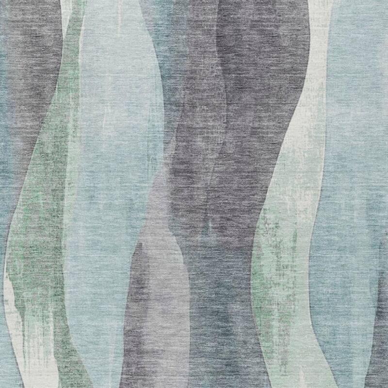 HomeRoots Abstract Transitional Rectangle Outdoor Rug