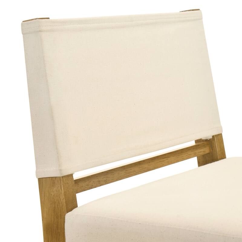 Yanely Mdoern Bar Stool, Upholstered Counter Height Stool with Solid Wood Legs