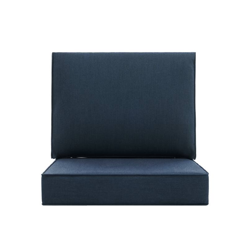 Outdoor 4.7" Thick Sunbrella Cushion Set with Back and Seat Cushions