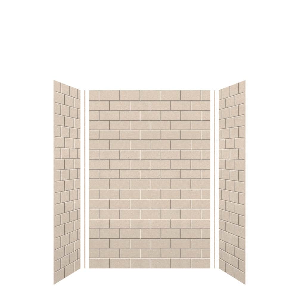 Transolid SWK483672 SaraMar 48" W x 36" D x 72" H Three Panel Shower