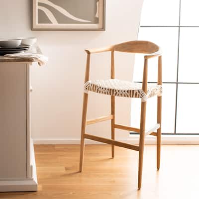 SAFAVIEH 43 Inch Bandelier Barstool - 25.2" x 21.3" x 43.3"