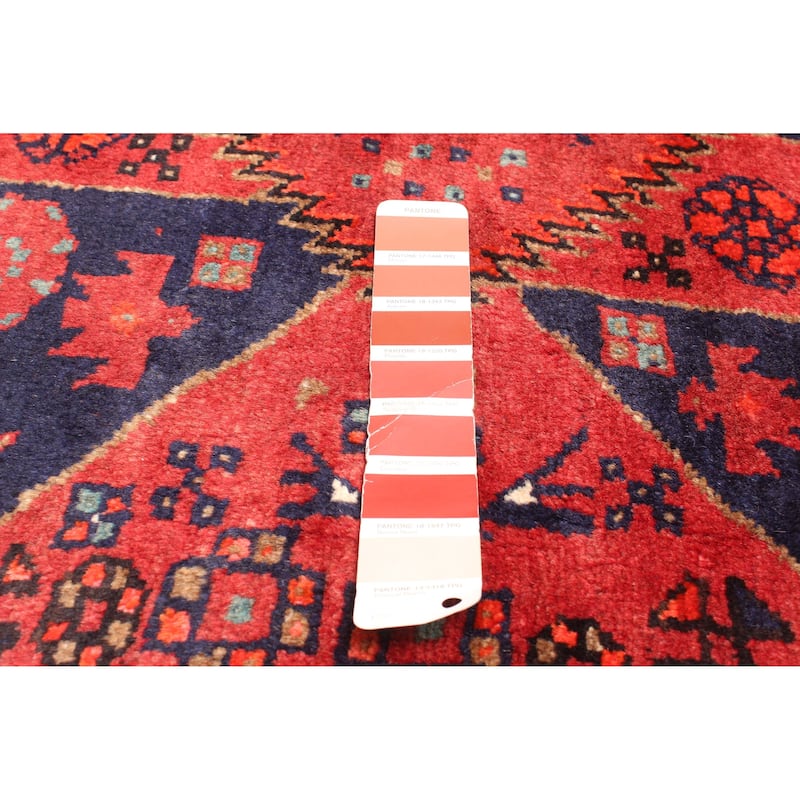 ECARPETGALLERY Hand-knotted Anadol Red Wool Rug - 4'9 x 5'7