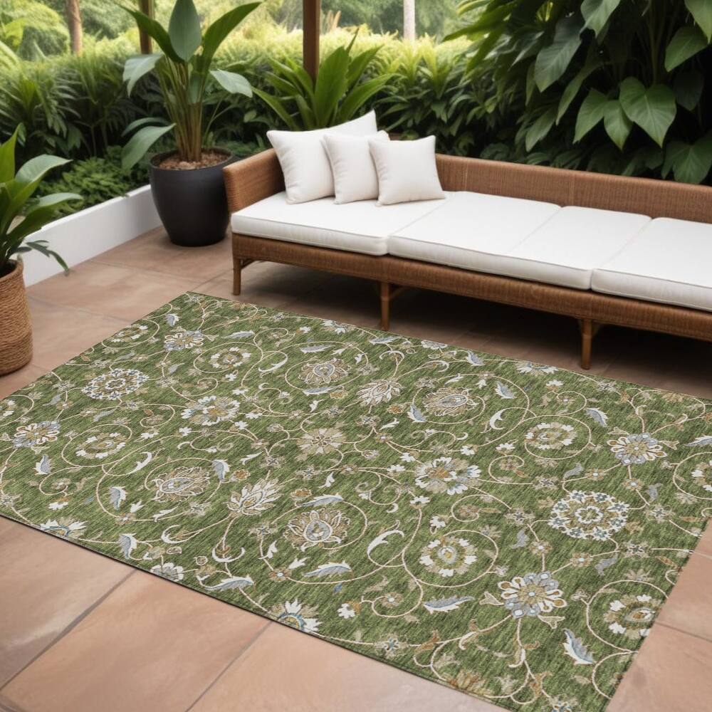 HomeRoots Moroccan Transitional Rectangle Outdoor Rug
