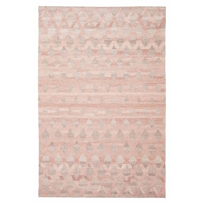 ECARPETGALLERY Flat-Weave Ankara FW Dark Coral Wool Kilim - 5'3 x 7'7