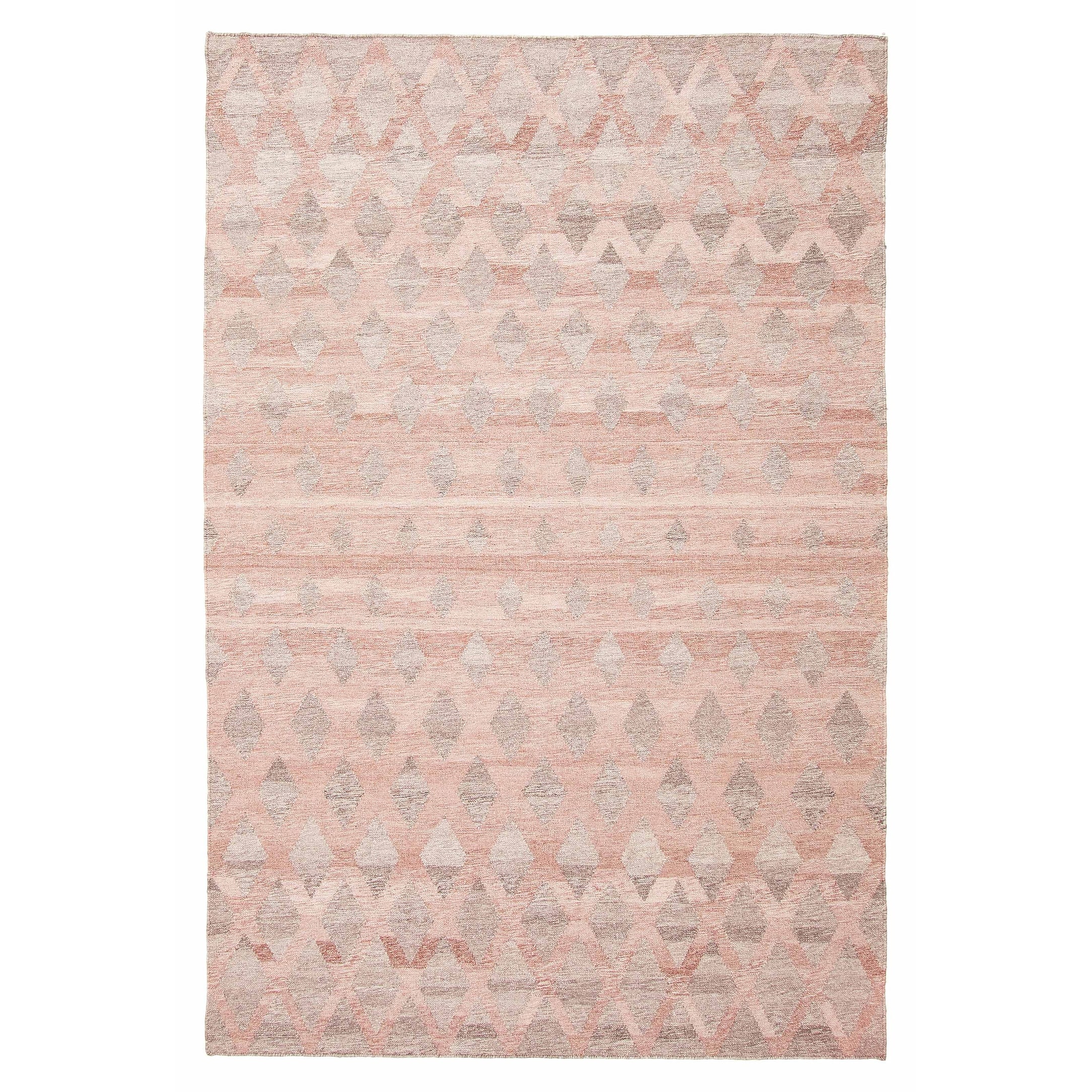 ECARPETGALLERY Flat-Weave Ankara FW Dark Coral Wool Kilim - 5'3 x 7'7