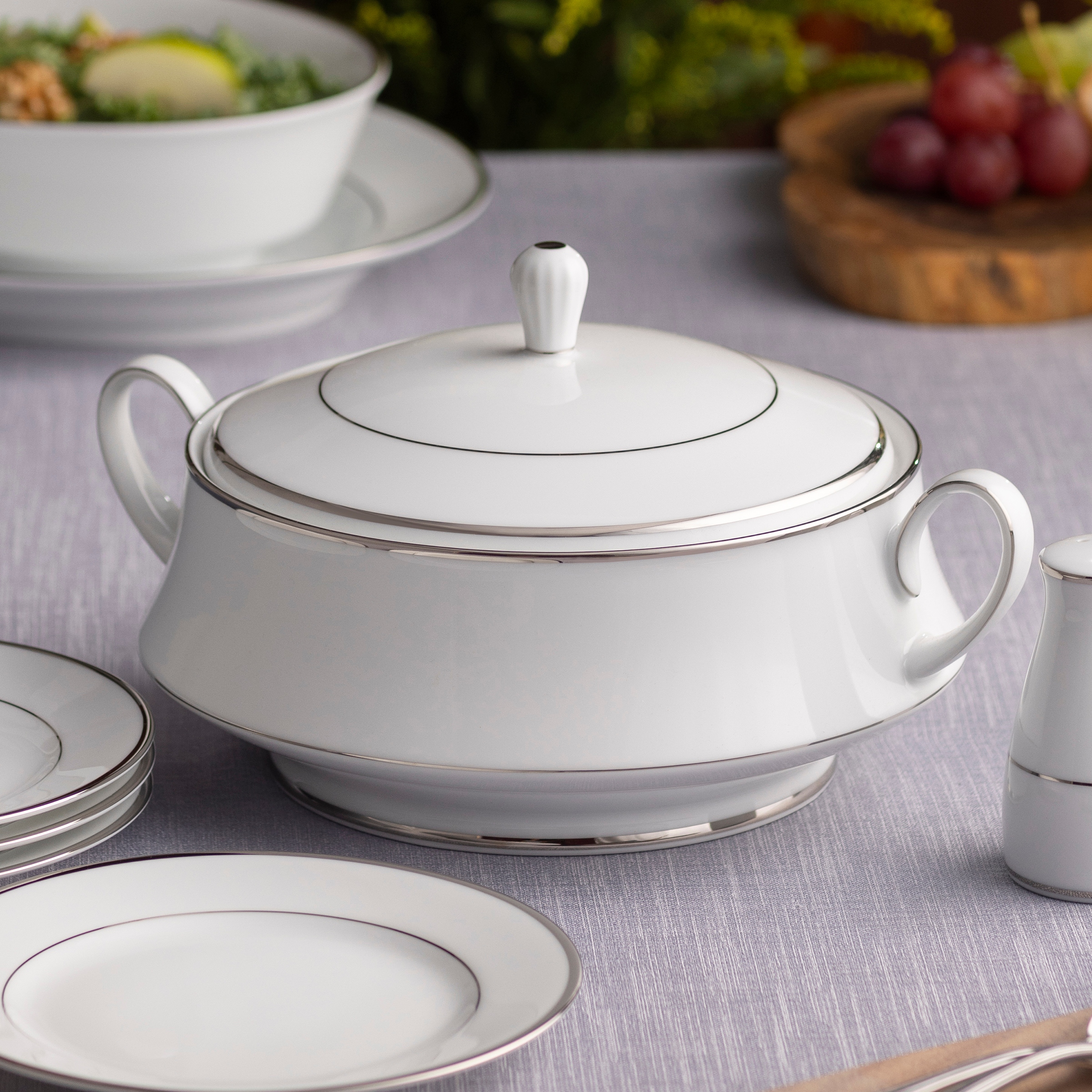 Noritake Spectrum Covered Vegetable Bowl, 10-1/4