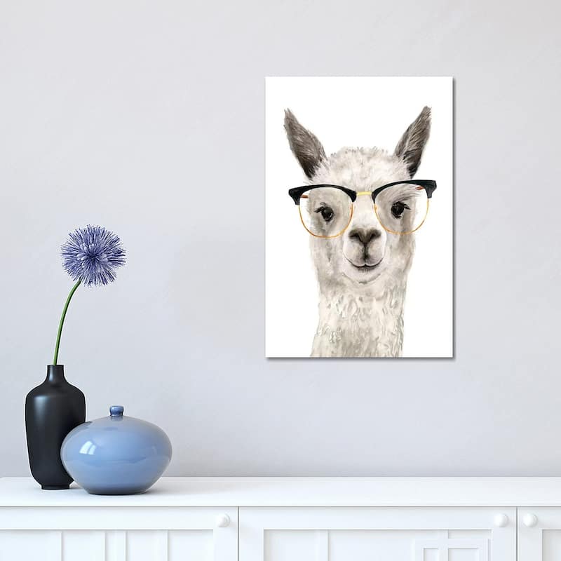 iCanvas "Hip Llama IV" by Victoria Borges Canvas Print