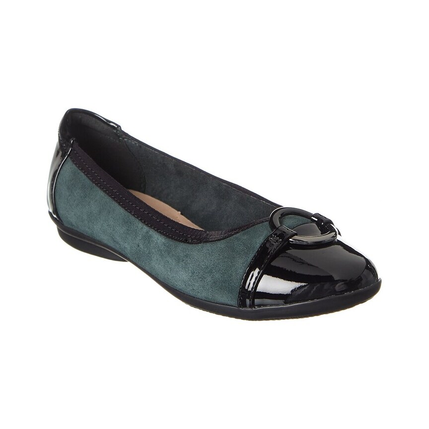 clarks leather flats