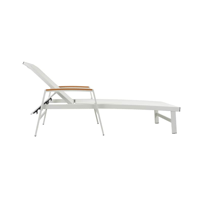 Oxton Outdoor Aluminum Chaise Lounge (Set of 4) by Christopher Knight Home