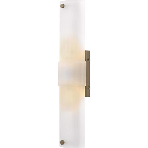 slide 2 of 7, Finnegan 2-Light Bronze Gold Wall Sconce