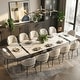 preview thumbnail 8 of 56, 110.24" Extendable Rectangular Sintered Stone Double Pedestal Dining Table Seat 8-12