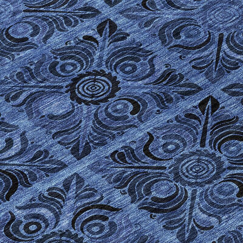 Machine Washable Indoor/ Outdoor Chantille Mosic Rug