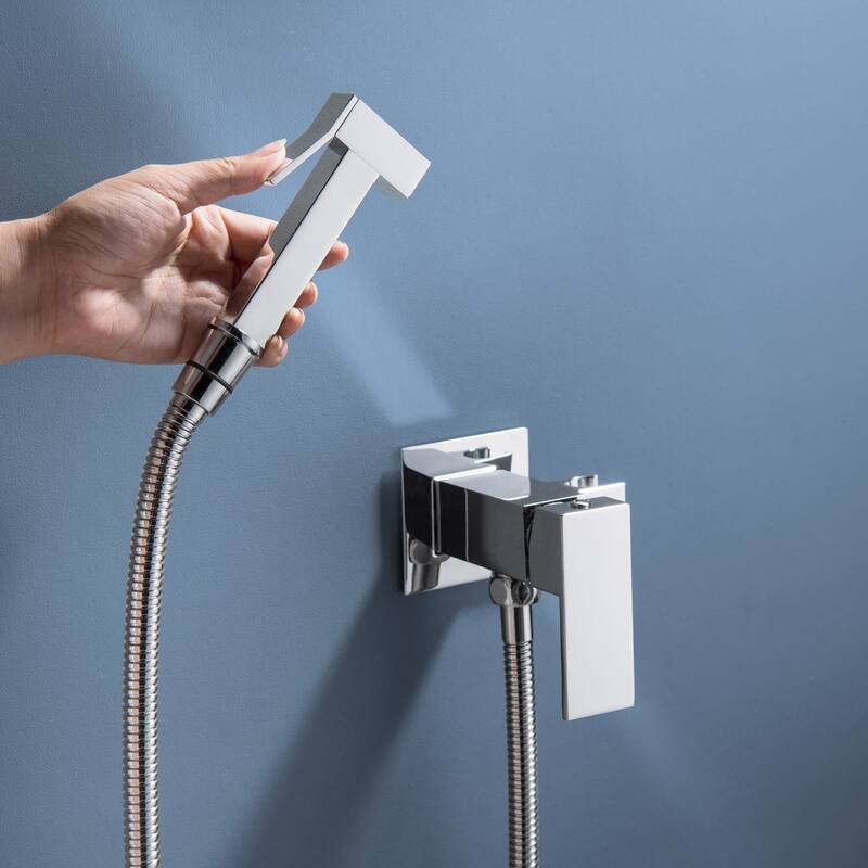 Handheld Bidet Sprayer Stainless Steel Bidet Hand Held Sprayer for Toilet Shattaf Toilet Attachment With Mixer Valve