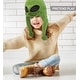preview thumbnail 7 of 5, DolliBu Alien Plush Hat - Funny Adults and Kids Hat with Ear Flaps - One Size