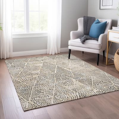 Machine Washable Indoor/ Outdoor Chantille Modern Diamonds Rug