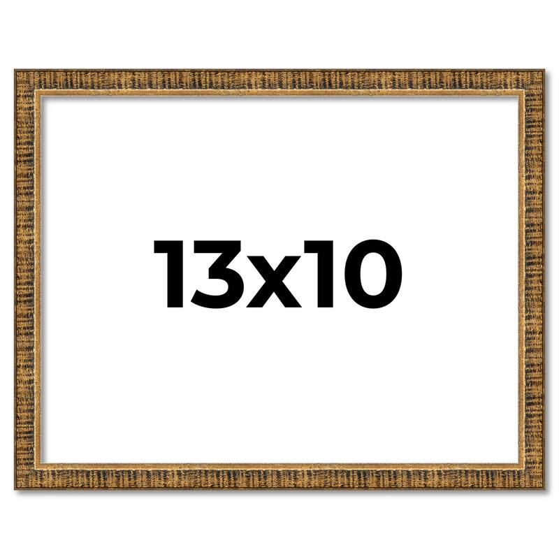 13x10 Frame Gold Picture Frame - Complete Modern Photo Frame Includes