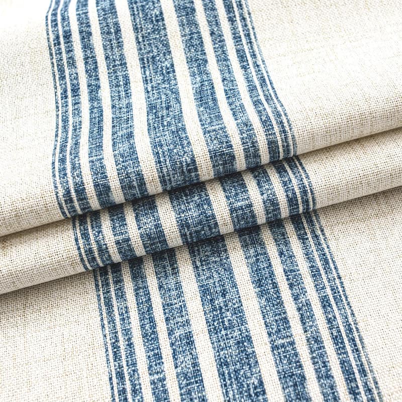 DriftAway Chris Vertical Striped Pattern Blackout Room Darkening Tie Up Curtain