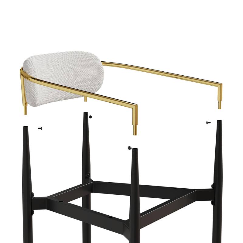 Modern Teddy Velvet 2 Piece Kitchen Dining Chair with Upholstered, Metal Legs for Dining Room Living Room Bedroom Reading Room