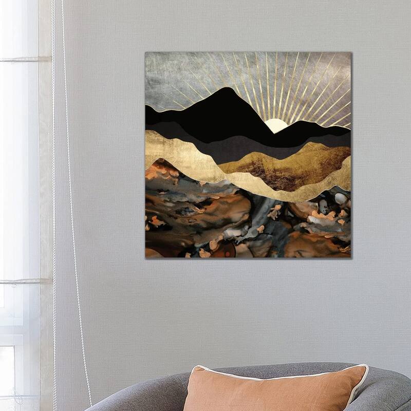 iCanvas "Copper and Gold Mountains" by SpaceFrog Designs Canvas Print - 26x26x1.5